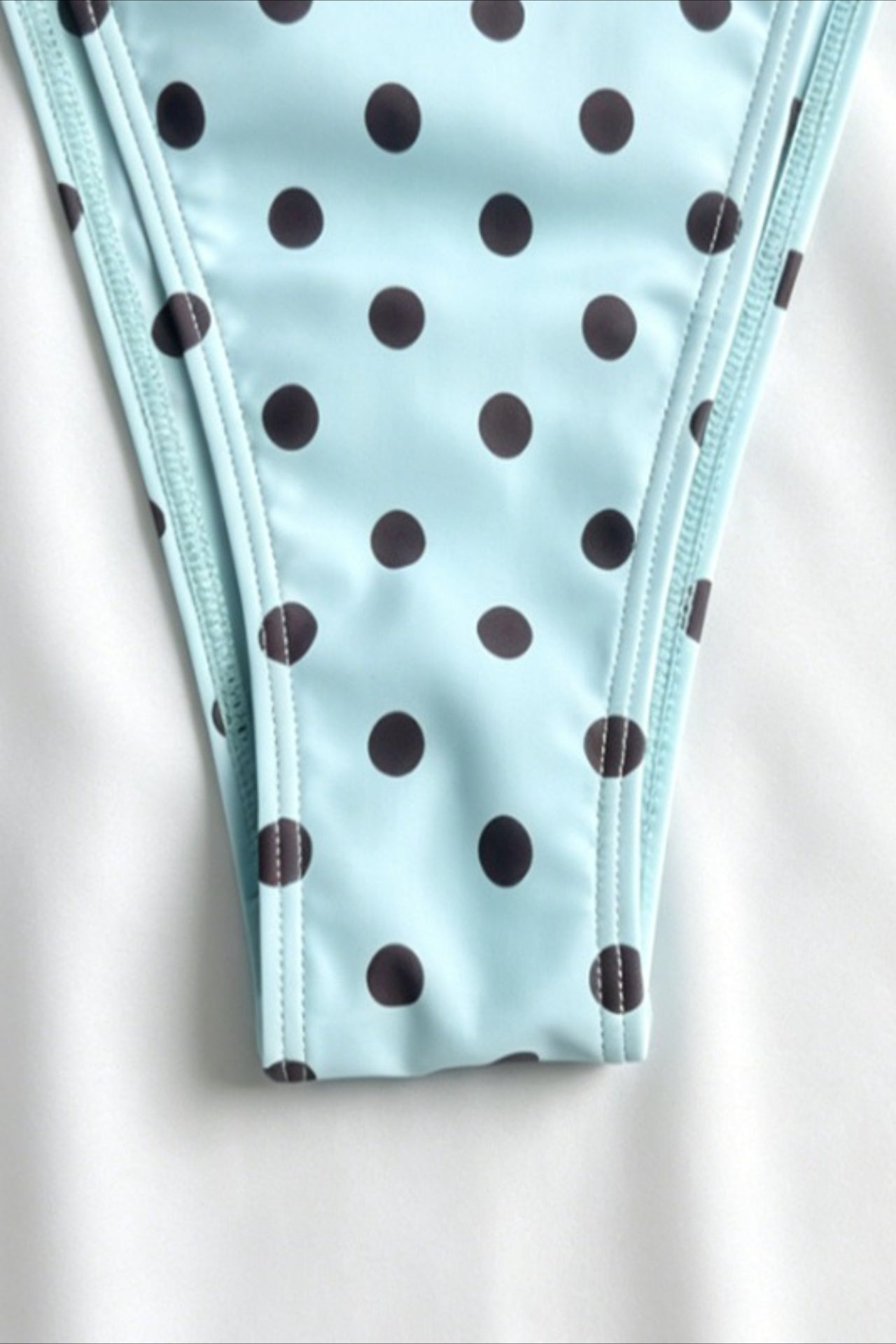 Retro Polka Dot Halter Triangle Bikini Set