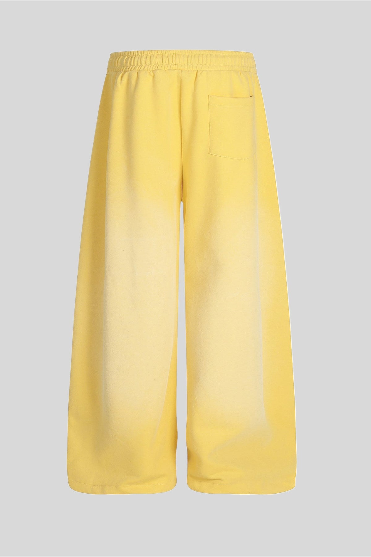 Contrast Waist Wide Leg Sweatpants