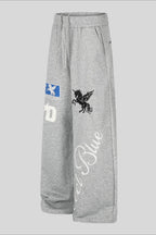 Vintage Pegasus Embroidered Wide Leg Sweatpants