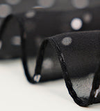 Polka Print Long Lightweight Scarf