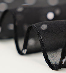 Polka Print Long Lightweight Scarf