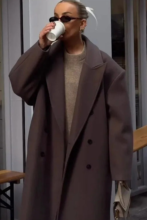 Single Breasted Long Lapel Overcoat Secondary image