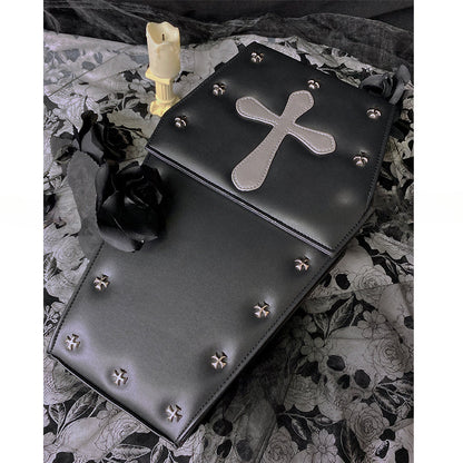 Gothic Vampire Coffin Shape Punk Lolita School Crossbody Halloween