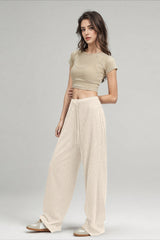 Long Color Block Yoga Knit Pants