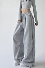 High Waist Sweatpants Knit Pants