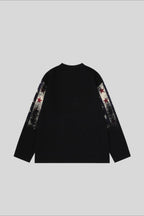 Star Stripe Sports Graphic Waffle Long Sleeve Tee