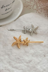 2-Piece Guilloche Design Braid Accent Hairpin Set