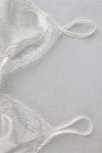 Satin Lace Trim Cami Sleep Shorts Set