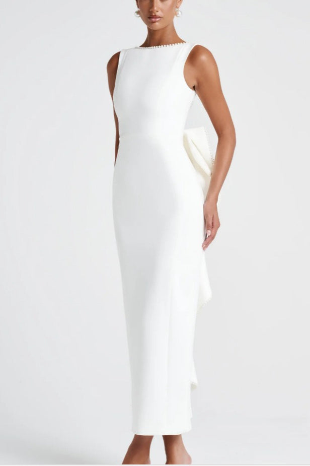 Elegant Bow Slim Fit Party Dress Secondary image