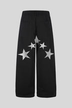 Pegasus Star Embroidered Wide Leg Sweatpants