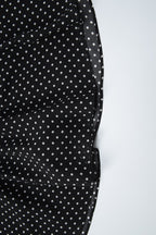 Black Polka Dot Slim Fit Mini Dress