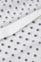 Polka Dot Low Rise Ruffle Trim A Line Skirt