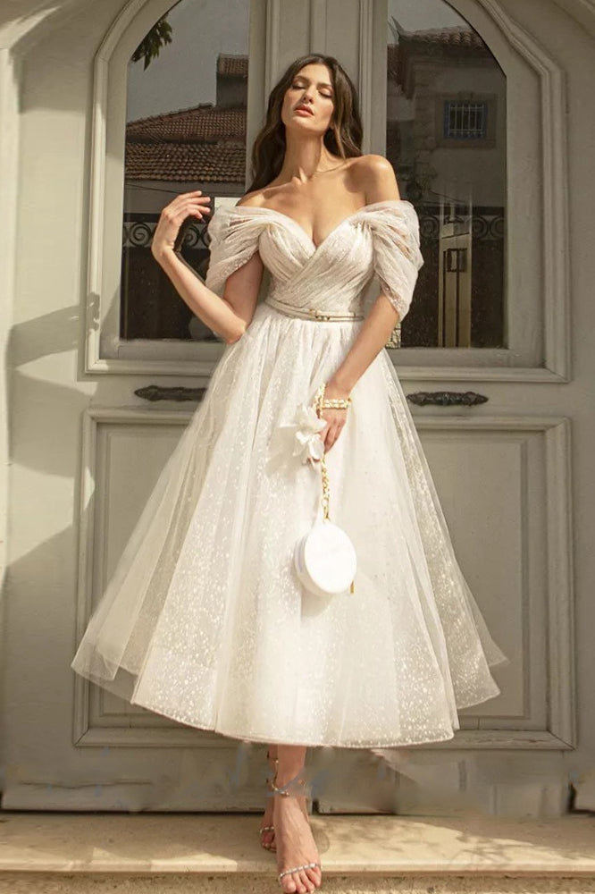 Elegant V-Neck Raglan Sleeve Midi Party Dress Secondary image