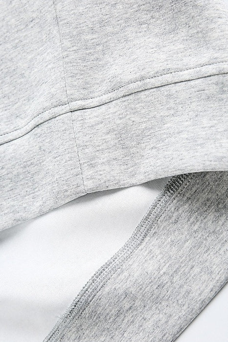 Layered Polo Collar Half Zip Oversized Sweatshirt