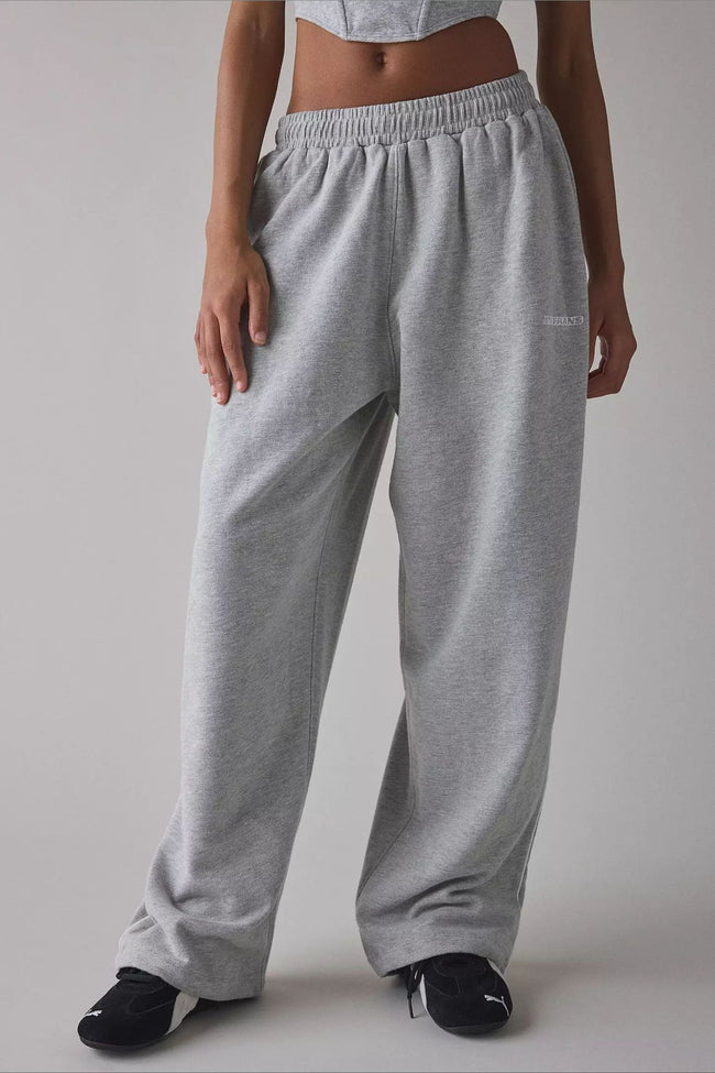 Long Embroidered Relaxed Knit Pants Main image