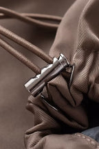 Cropped Cargo High Neck Coat coats