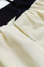 Casual Splice Linen Maxi Vacation Dress