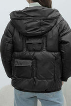Bright Color Stand Collar Puffer Coat coats