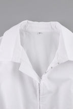 Long Sleeve Polo Collar Blouse