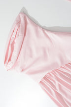 Strapless Corset Scarf Asymmetric Formal Dress