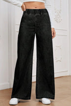Vintage Elastic High Waist Relaxed Jeans
