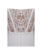 Junia White Lace Charming Corset Maxi Dress Dresses
