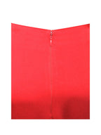 Kadesha Red Crystal High Graceful Slit Satin Corset Gown Dresses