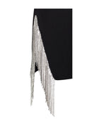 Freya Black Crystal Charming Fringe Blazer Dress Dresses