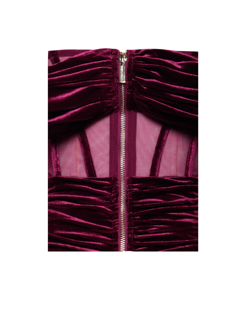Irisa Burgundy Draping Charming Off Shoulder Corset Dress Dresses