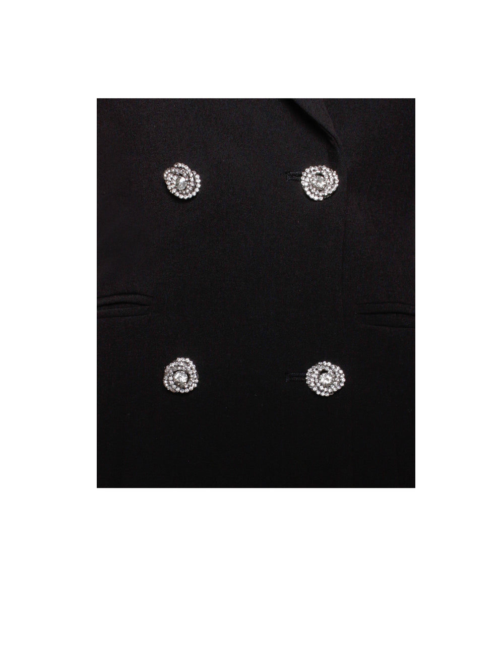 Quilla Black Feather Crystal Graceful Sleeve Backless Blazer Dress Dresses