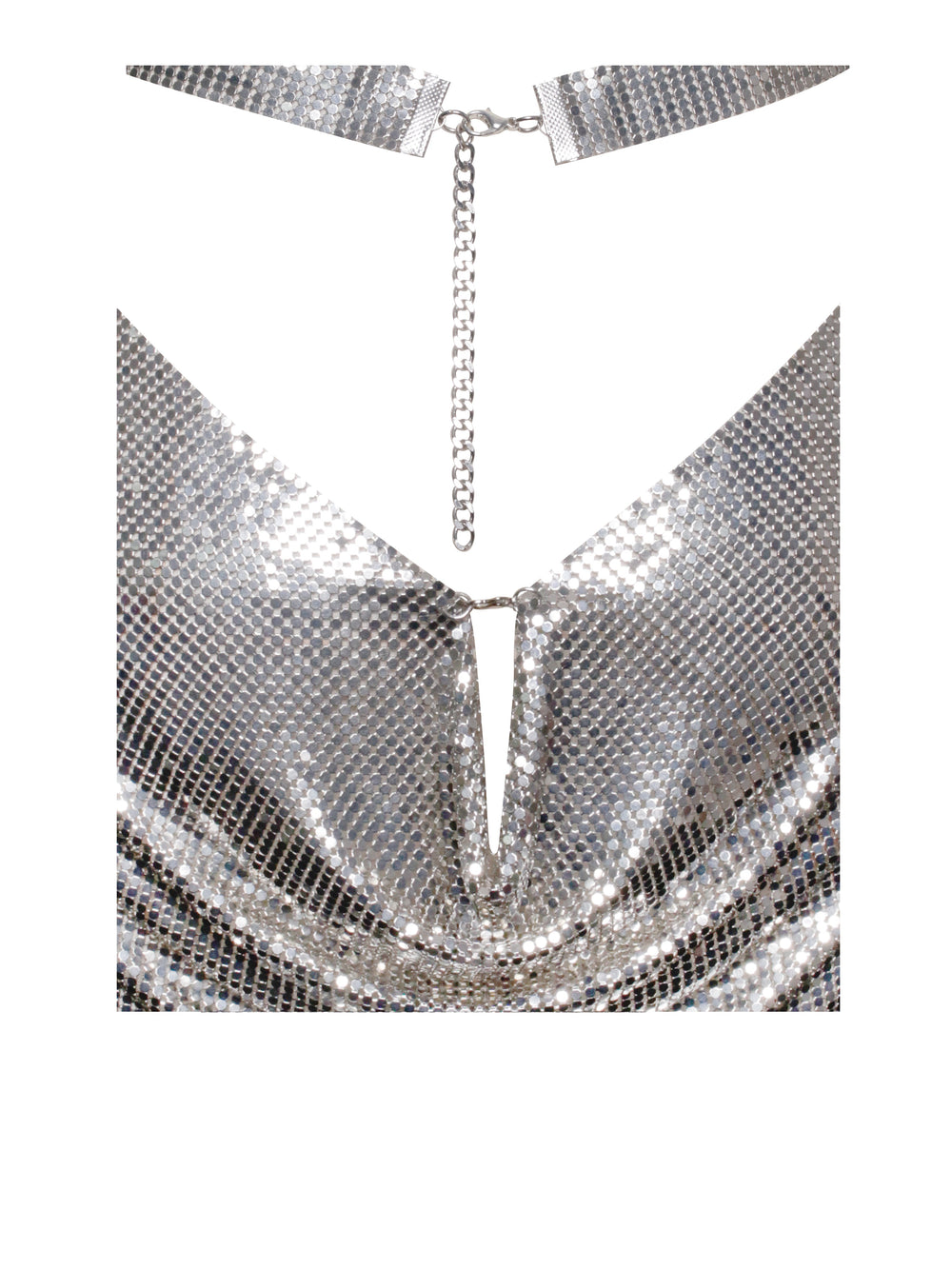 Serenity Silver Stylish Copper Mesh Dress Dresses