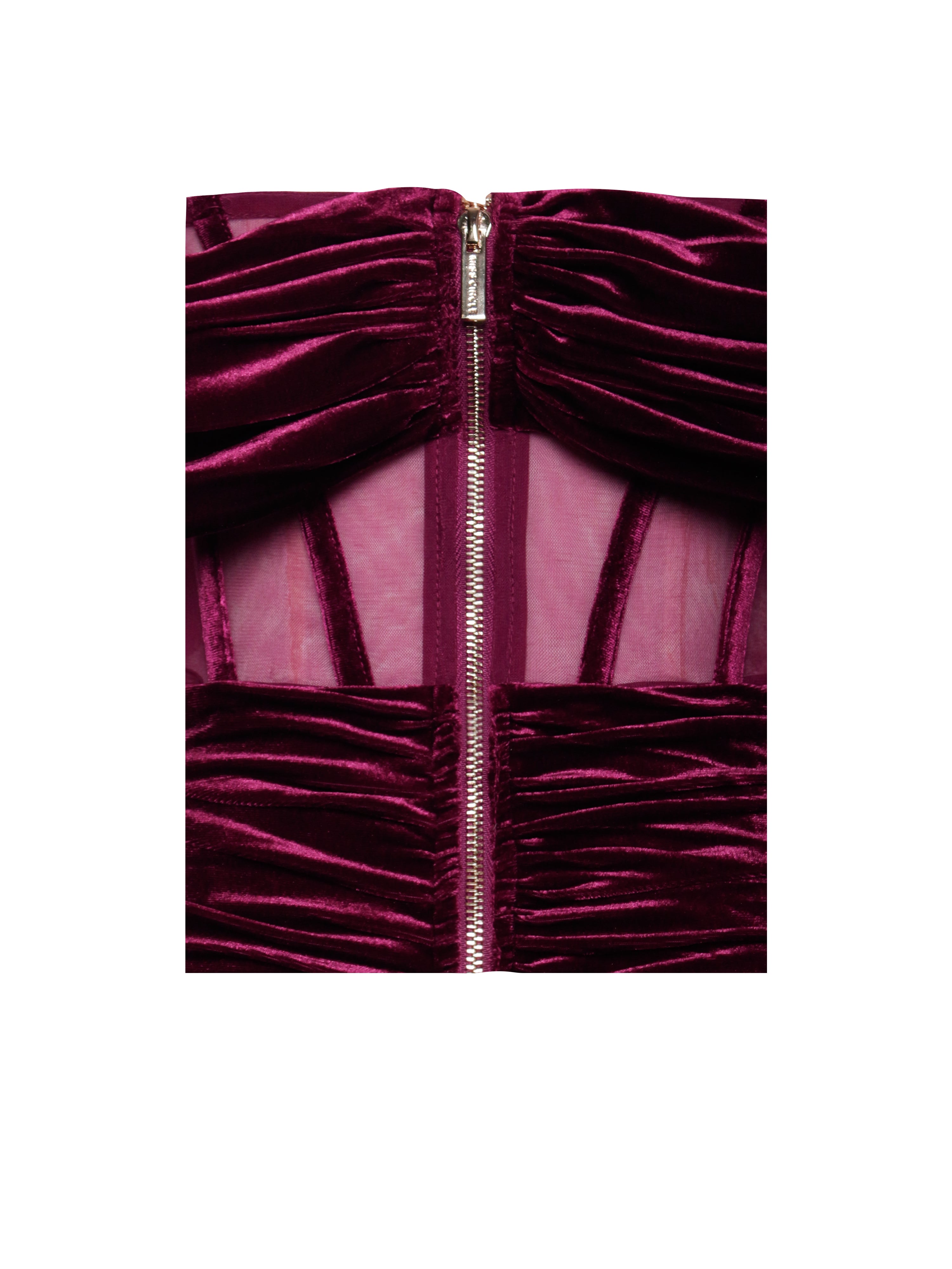 Irisa Burgundy Draping Charming Off Shoulder Corset Dress Dresses