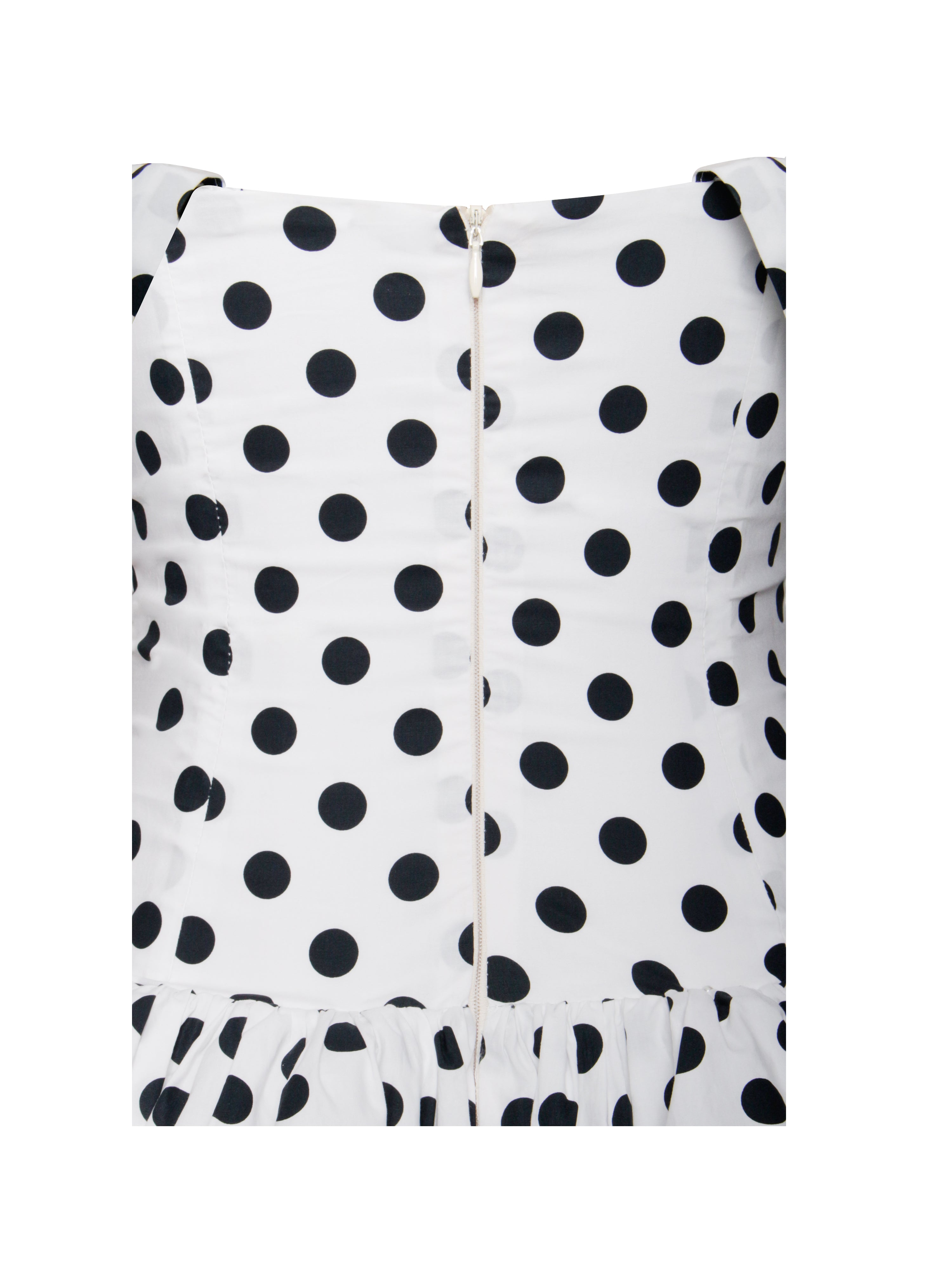 Umika Polka Dots Charming Bubble Hem Mini Dress Dresses