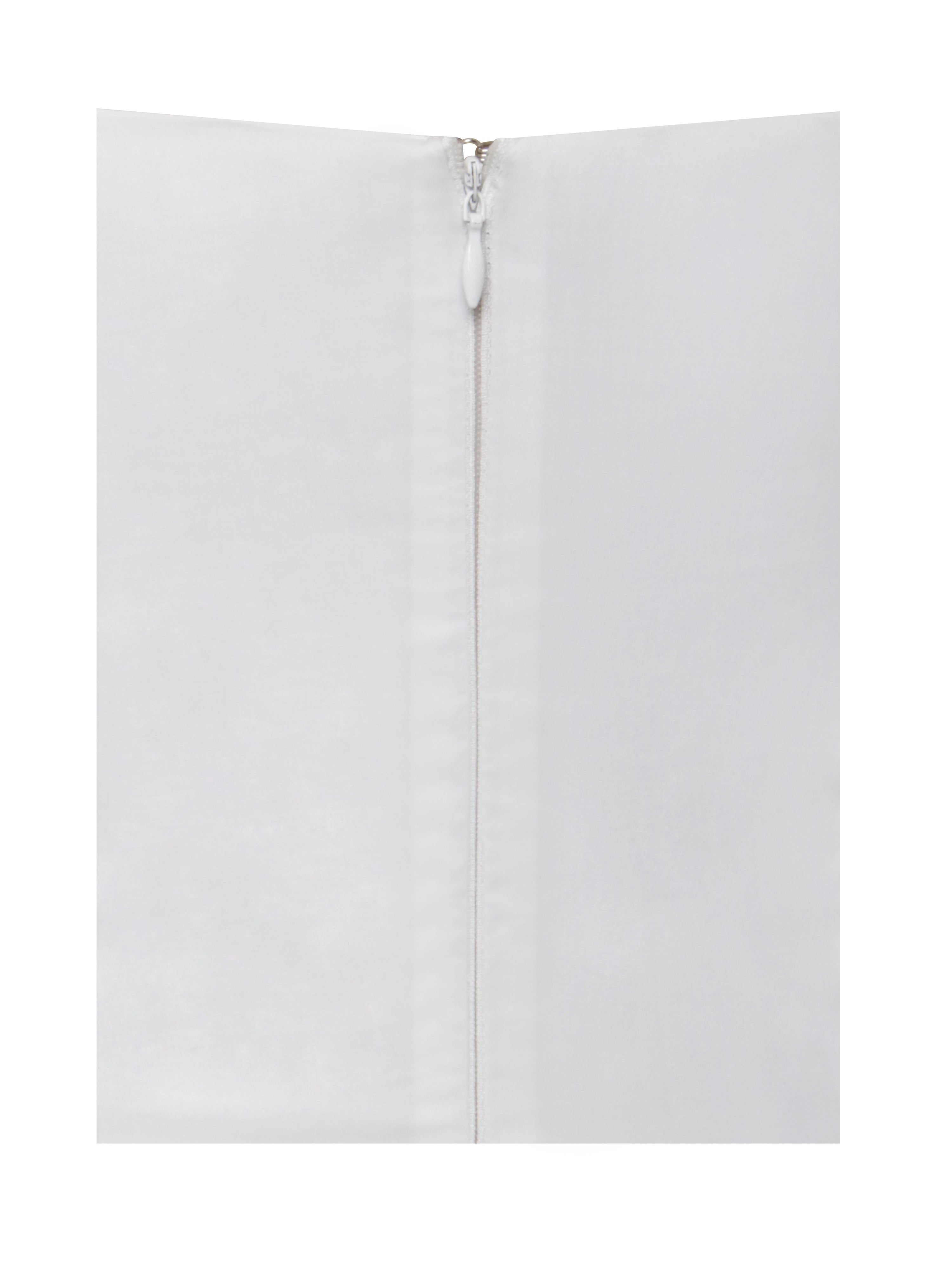 Umika White Bubble Charming Hem Mini Dress Dresses