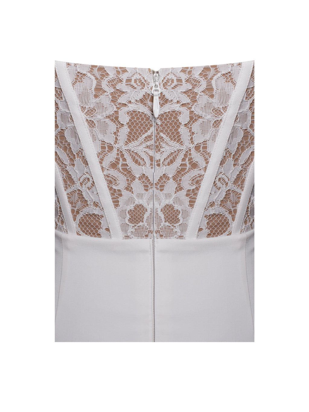 Junia White Lace Charming Corset Maxi Dress Dresses