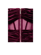Irisa Burgundy Draping Charming Off Shoulder Corset Dress Dresses