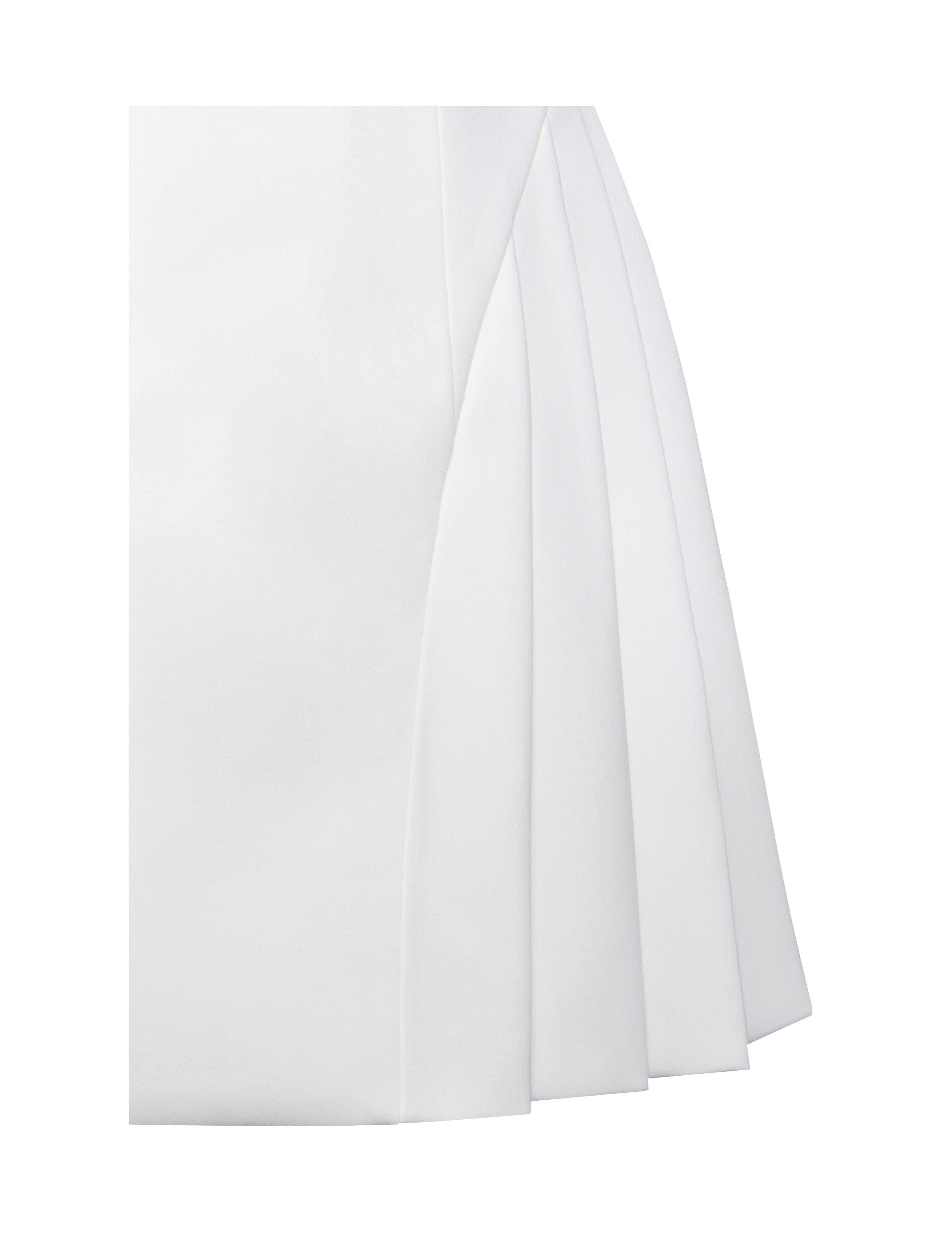 Delia White Blazer Charming Dress with Pleated Detail Dresses