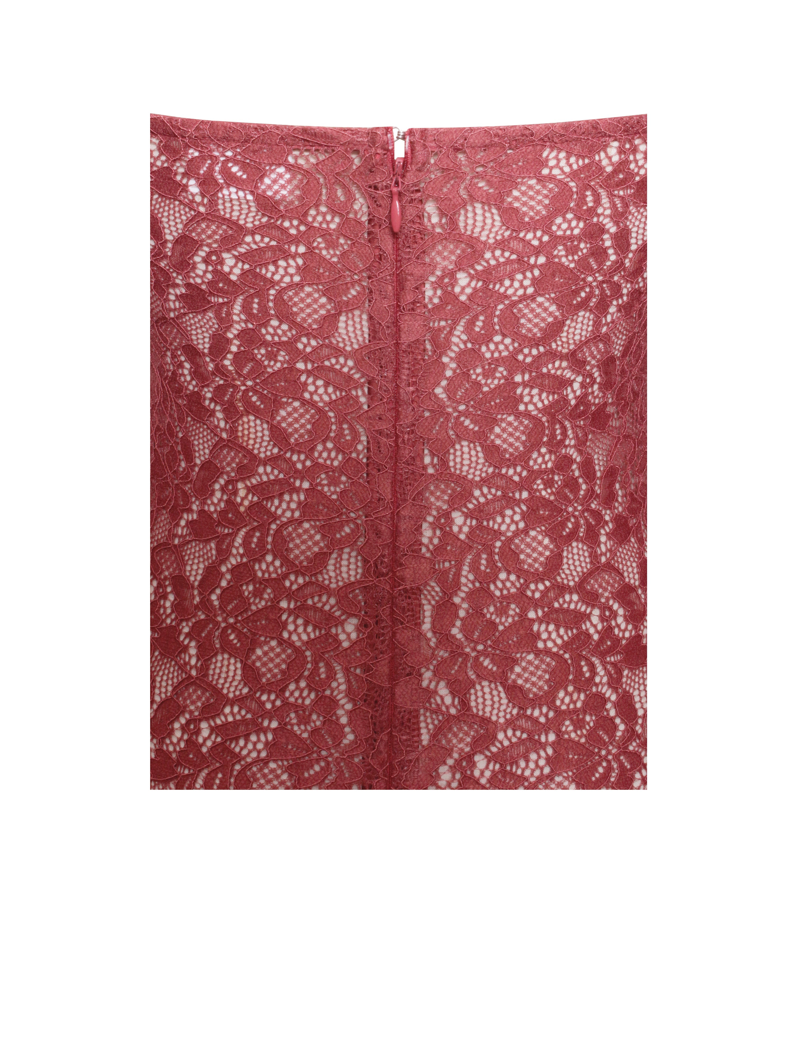 Udaya Burgundy Lace Charming Long Sleeve Maxi Dress Dresses