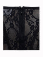 Quennell Black Lace Charming Corset Maxi Dress Dresses