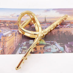 Gold Tone Round Openwork Hair Claw