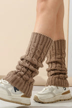 Cable Knit Chunky Slouchy Boot Leg Warmers
