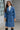 Blue Belted Midi Wool Blend Overcoat Secondary image