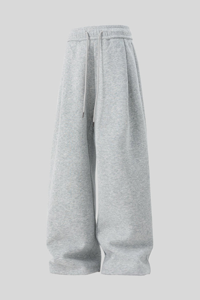 Heavyweight Pleated Baggy Straight Leg Sweatpants Main image