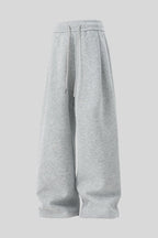 Heavyweight Pleated Baggy Straight Leg Sweatpants