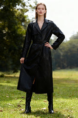 Vintage Style Single Breast Belted Overcoat