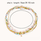 Boho Beaded Shell Starfish Layered Waist Chain