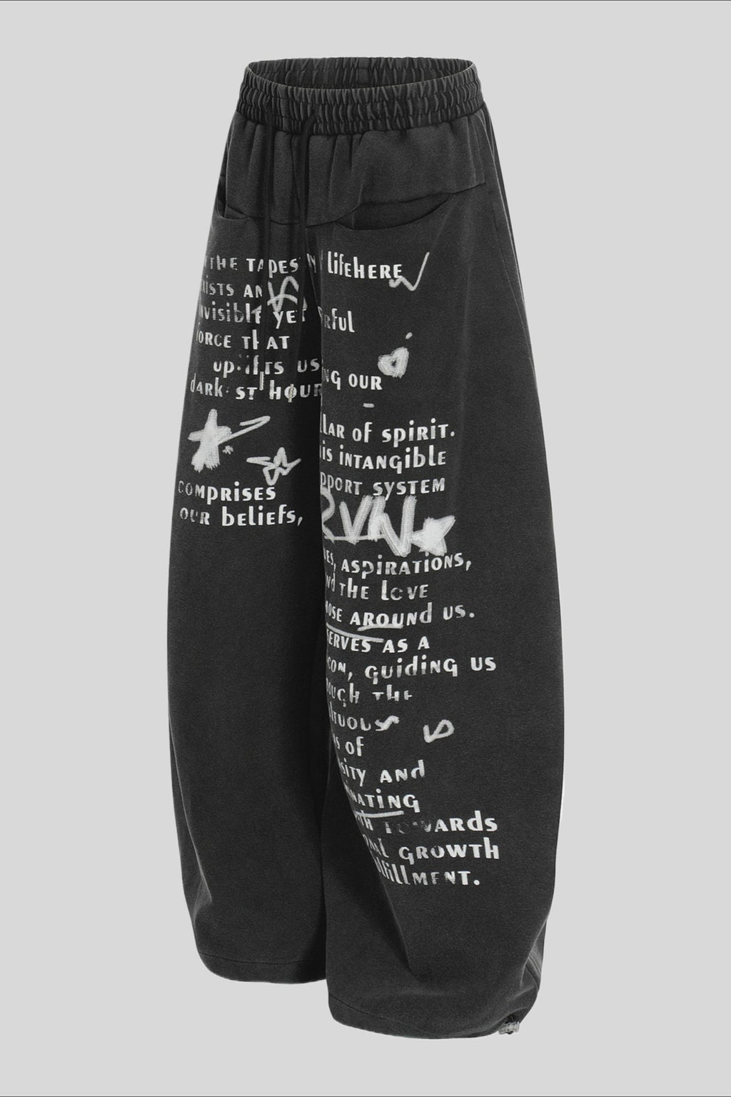Minimal Cotton Wide Leg Sweatpants