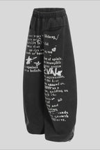 Minimal Cotton Wide Leg Sweatpants