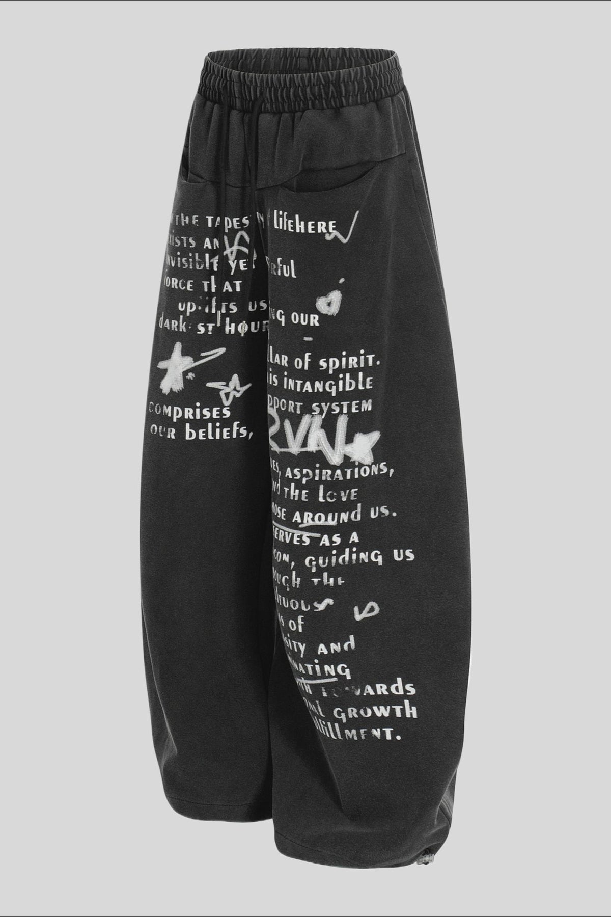 Minimal Cotton Wide Leg Sweatpants