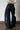 Black Letter Print Polka Dot Curved Leg Jeans Secondary image